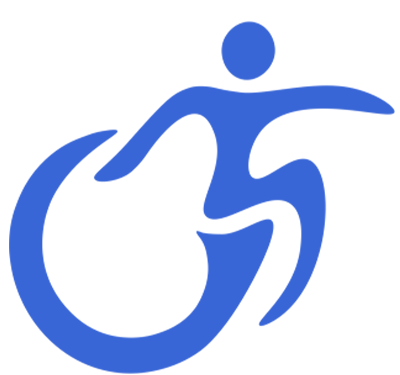 Blue wheelchair Icon